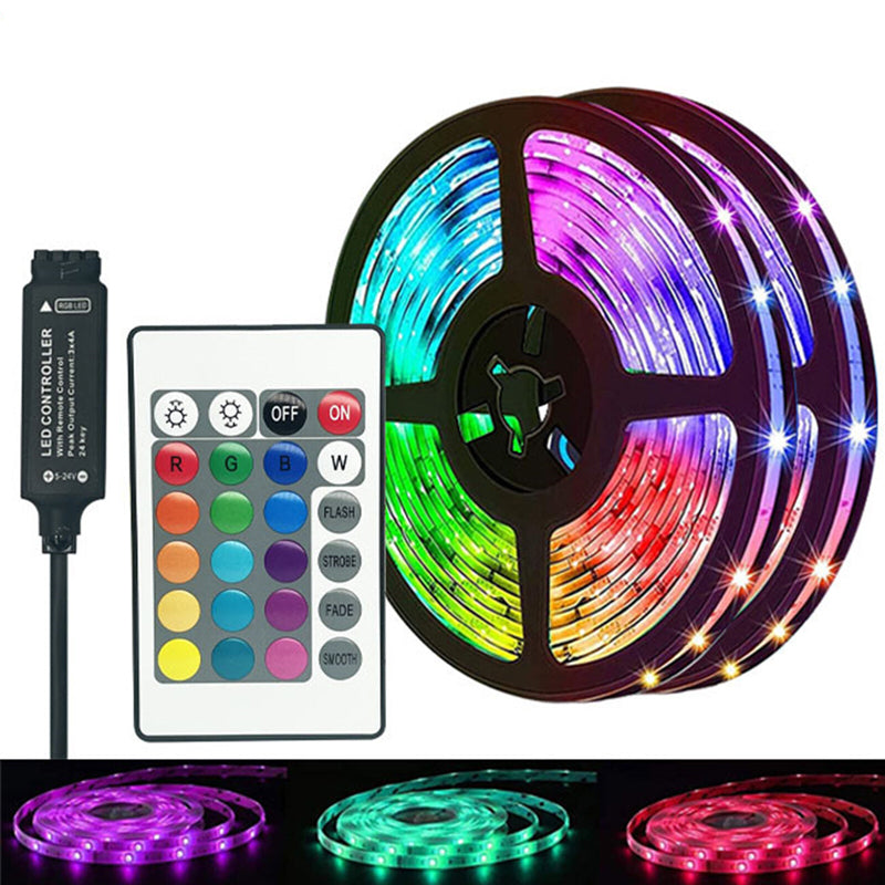 5050rgb Light Strip Set 5v Light Strip 24-Key Remote Control Bluetooth