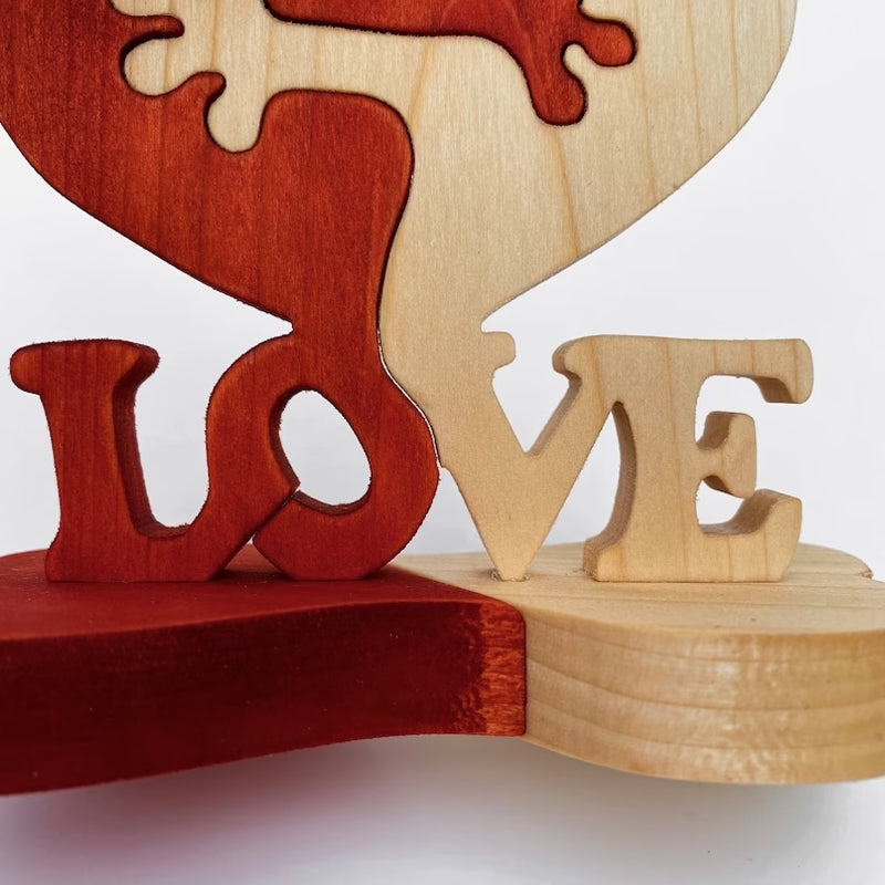 Wooden Love Hearts