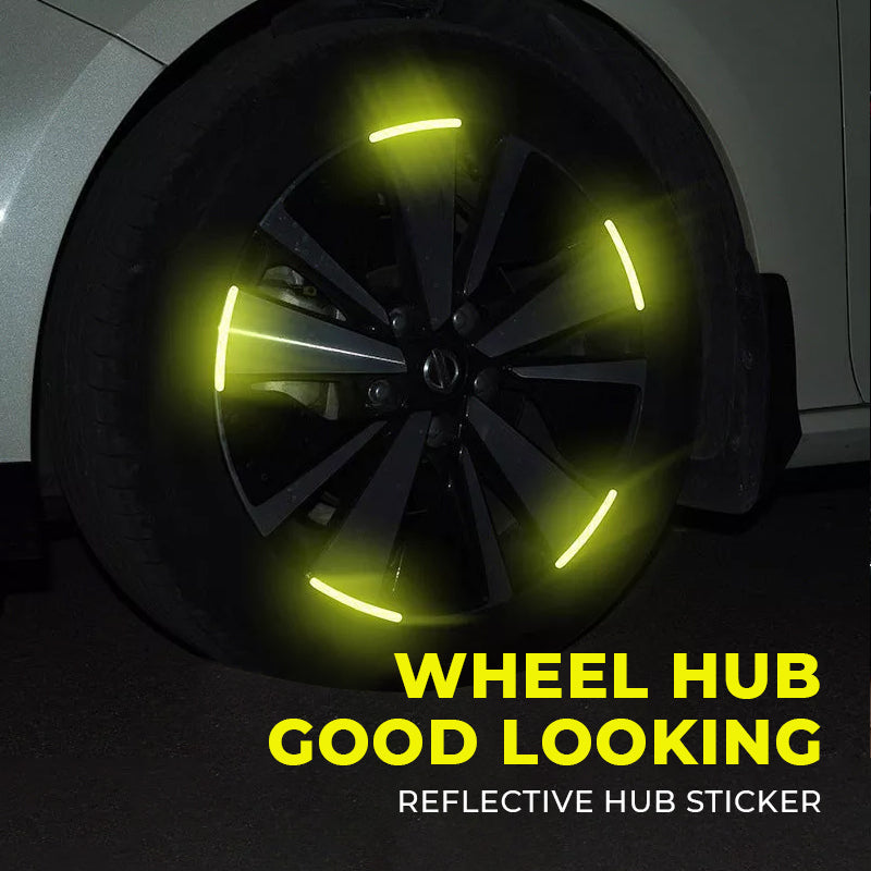 Car tire reflective stickers