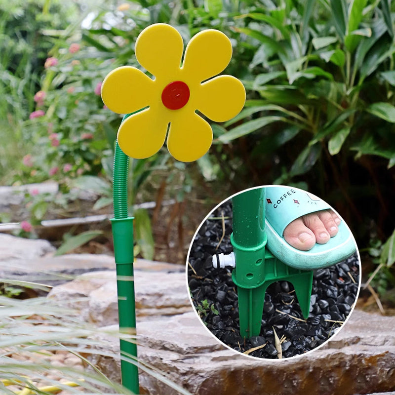 Fun & Quirky Sunflower Wobbling Sprinkler