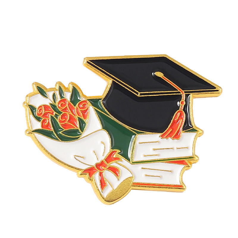 Graduation Season Metal Commemorative Pin