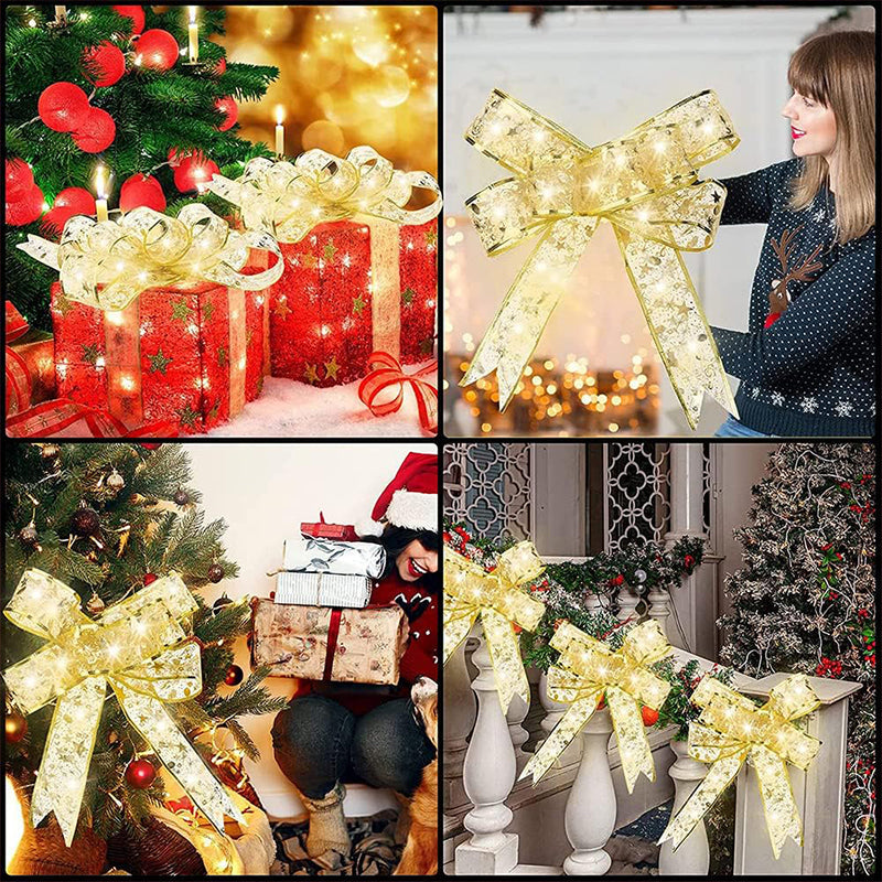 Ribbon Christmas Tree Decoration Lights