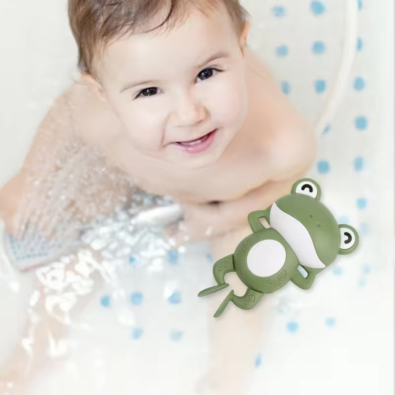 Baby Shower Clockwork Cute Animal Swimming Frog