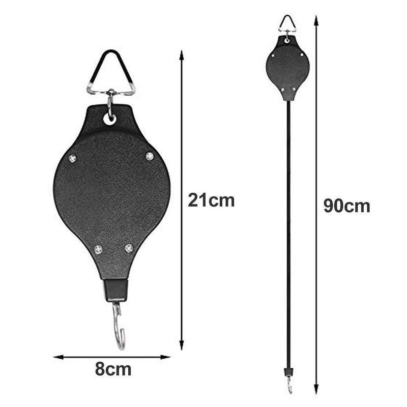 Retractable Hook For Garden Baskets Pots, Birds Feeder