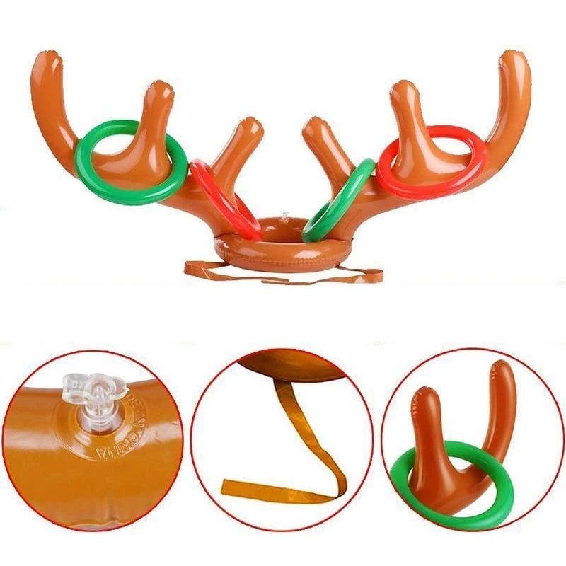 Christmas Reindeer Antler Ring Toss Game