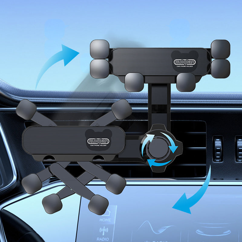 Gravity sensing universal car mount