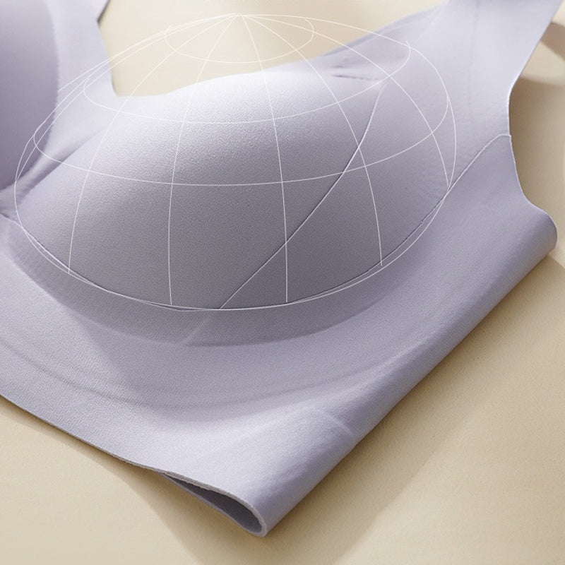 Side Coverage and Anti-Sagging Wire-Free Bra