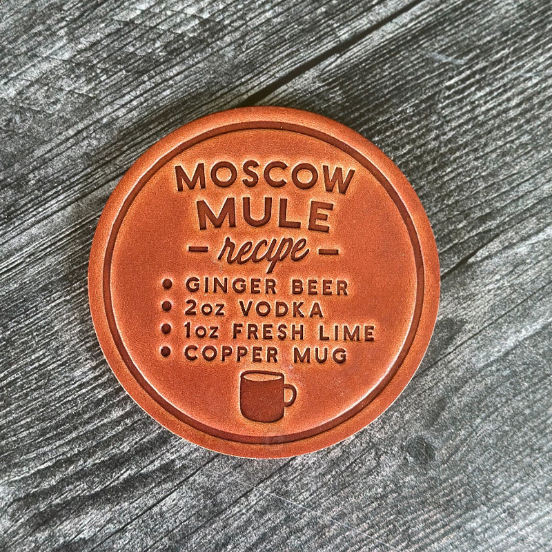 Funny Leather Drink Coasters