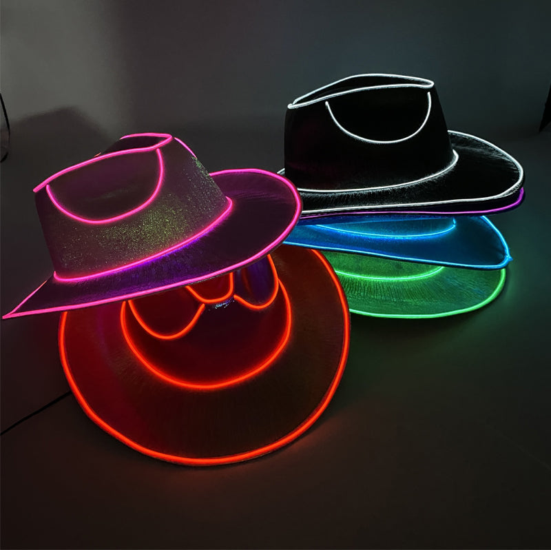 LED Cowboy Party Hat