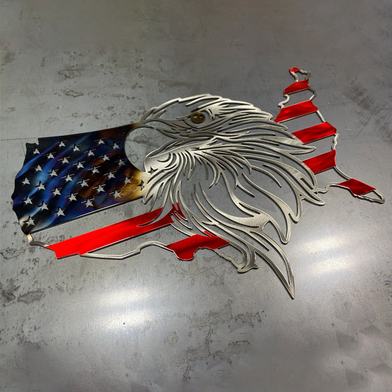 American Eagle Metal Flag