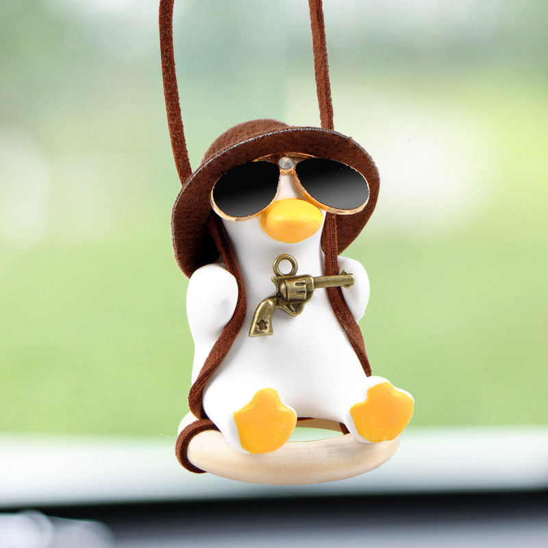 Car Flying Duck Hanging Ornament