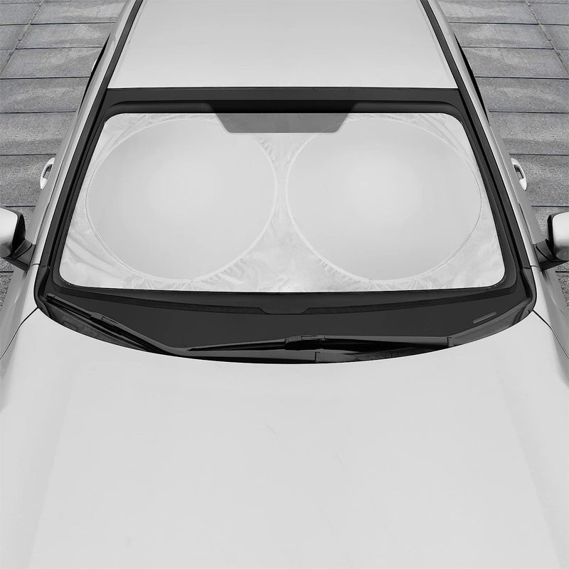 Car Sun Visor Sunshade with Dual Rings