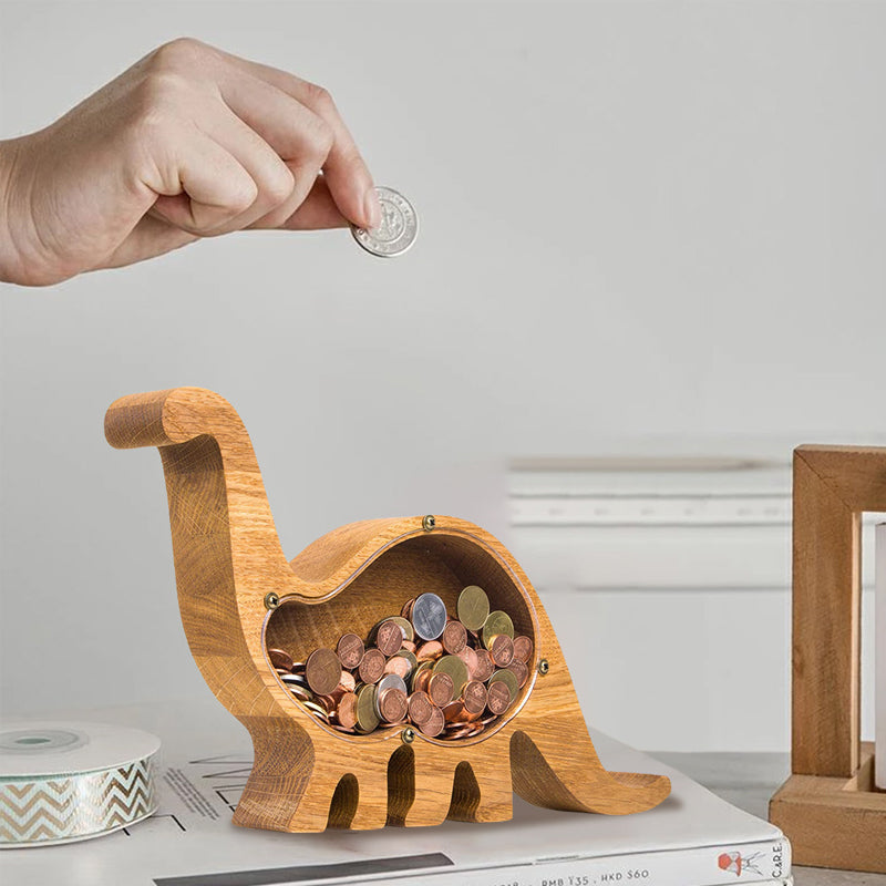 Wooden Animal Piggy Bank