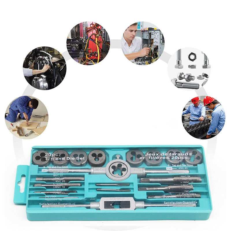 Tap and die set (20 pcs)