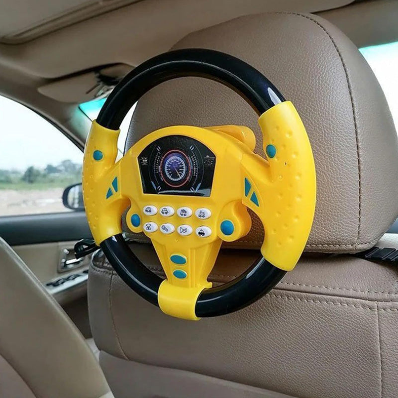 Portable simulated driving steering wheel