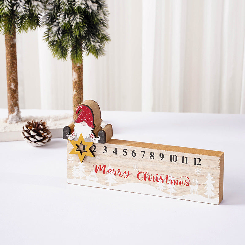 Wooden Mobile Calendar Ornament