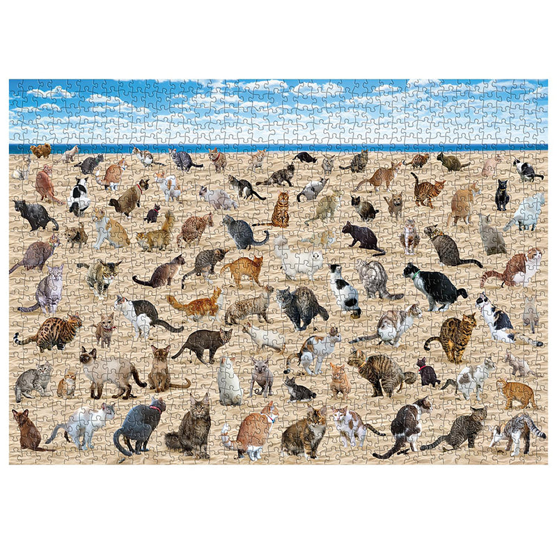 Beach Pooping Cat Puzzle 1000 Pieces