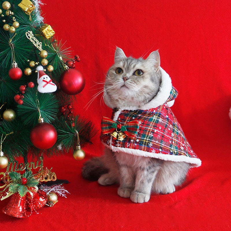 Pet Christmas Hooded Cape