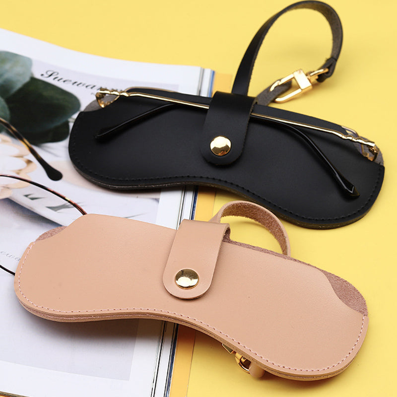 Soft Leather Sunglasses Bag