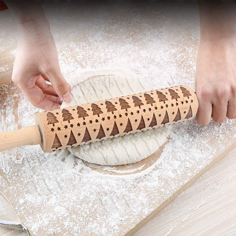 Christmas Wooden Rolling Pins