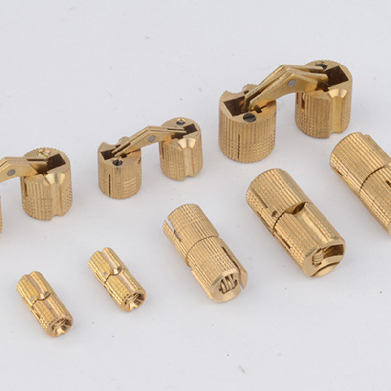 Concealed brass hinges