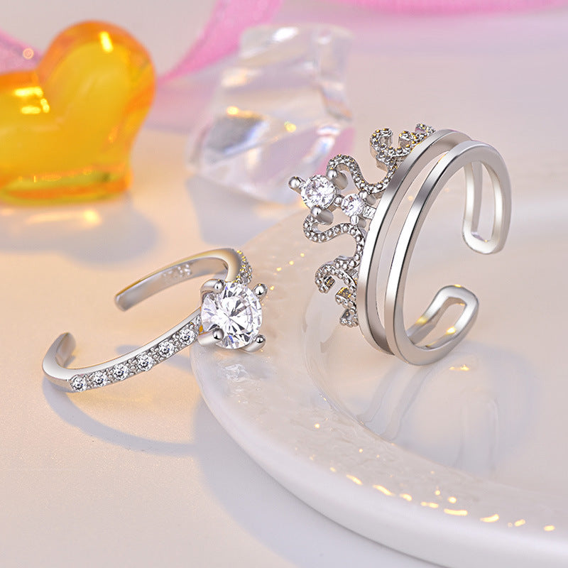 Detachable two-piece crown ring