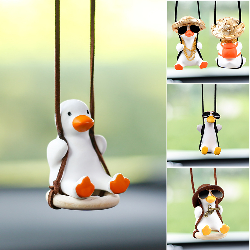 Car Flying Duck Hanging Ornament