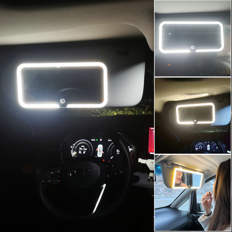 Car LED Sun Visor Vanity Mirror