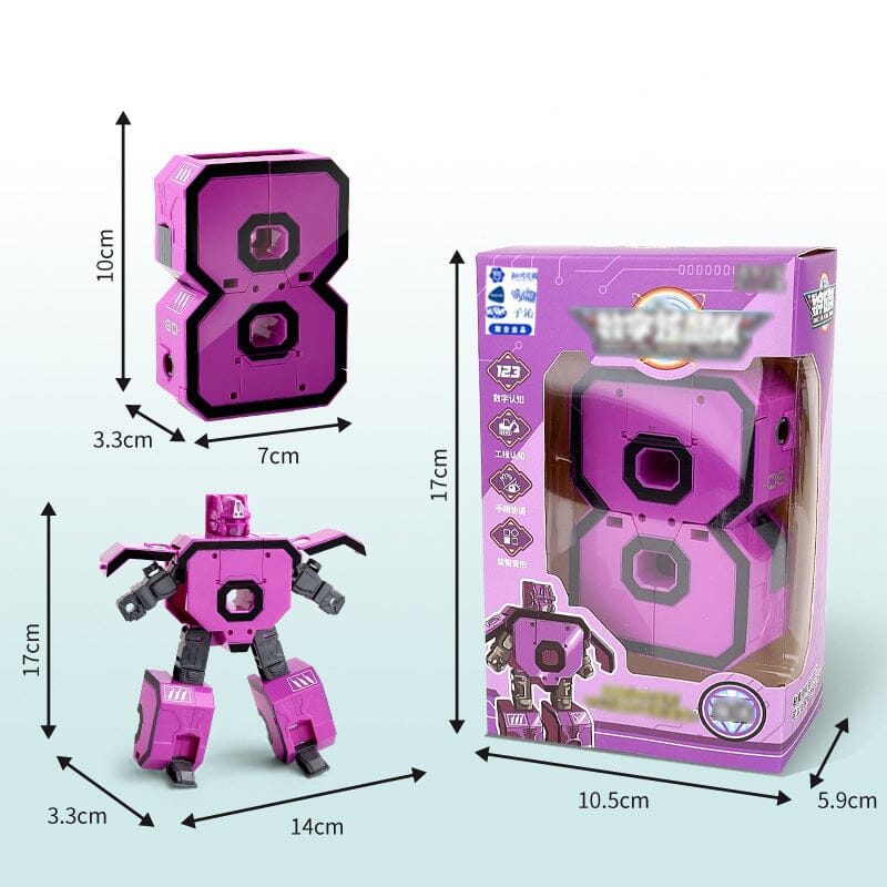 Toy Deformation Number Transform Robot gyerekeknek