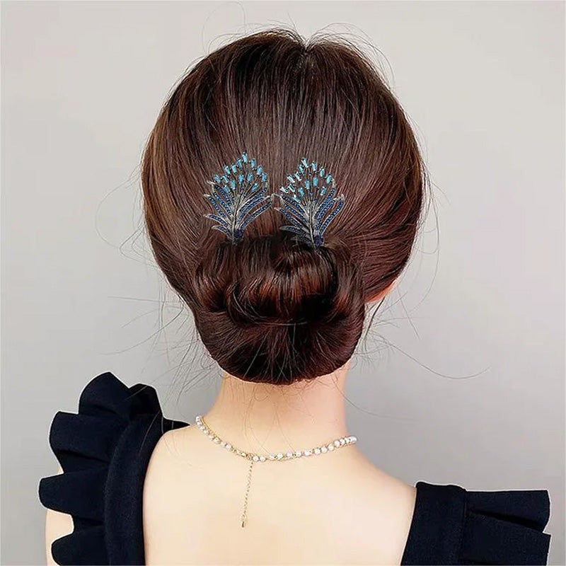 🌺Rhinestone Flower Hair Clip