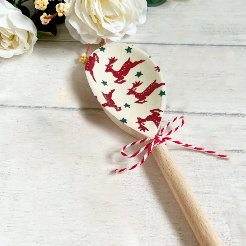 Exquisite Design Christmas Decorative Wooden Spoons