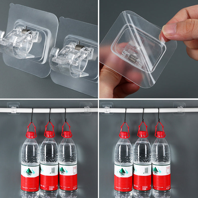 Transparent Hanging Rod Clip