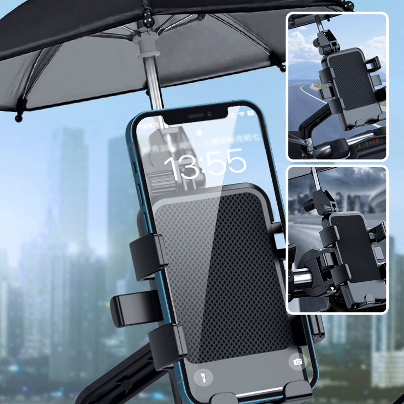 Motorcycle Phone Holder with Umbrella