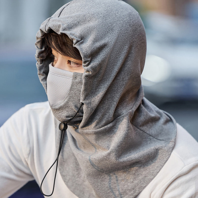 Hooded Face Mask with Neck Warmer for Cycling