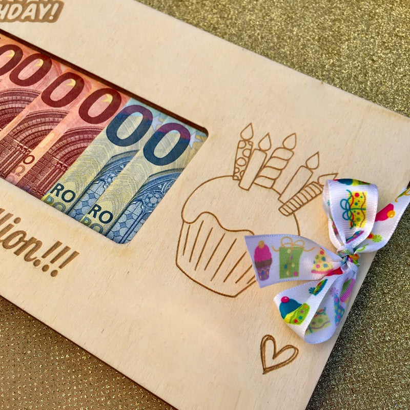 Wooden Money Gift Box