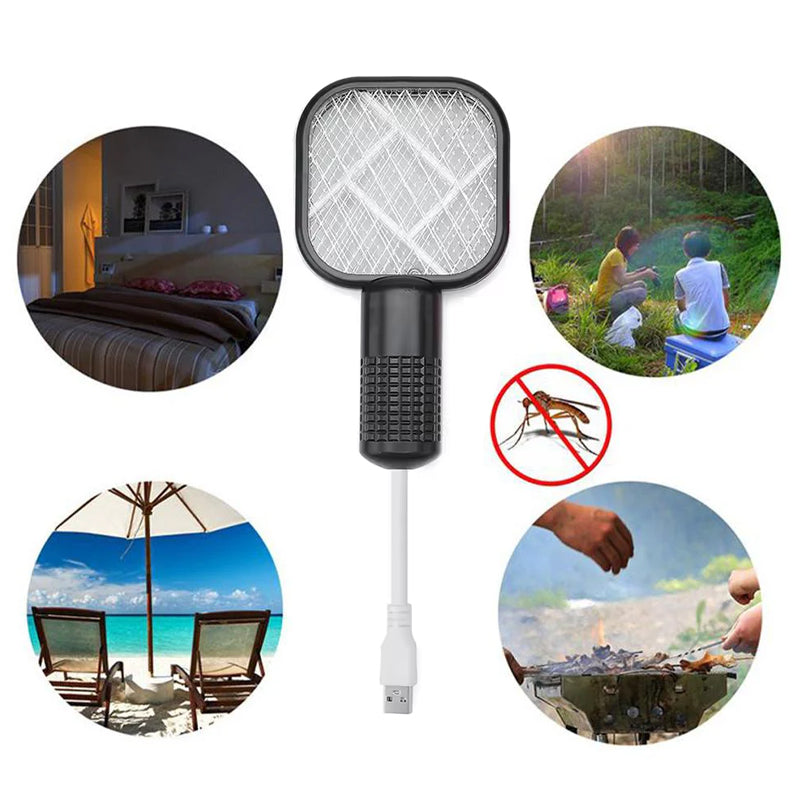 Electric Mosquito Swatter Racket Mosquito Repel