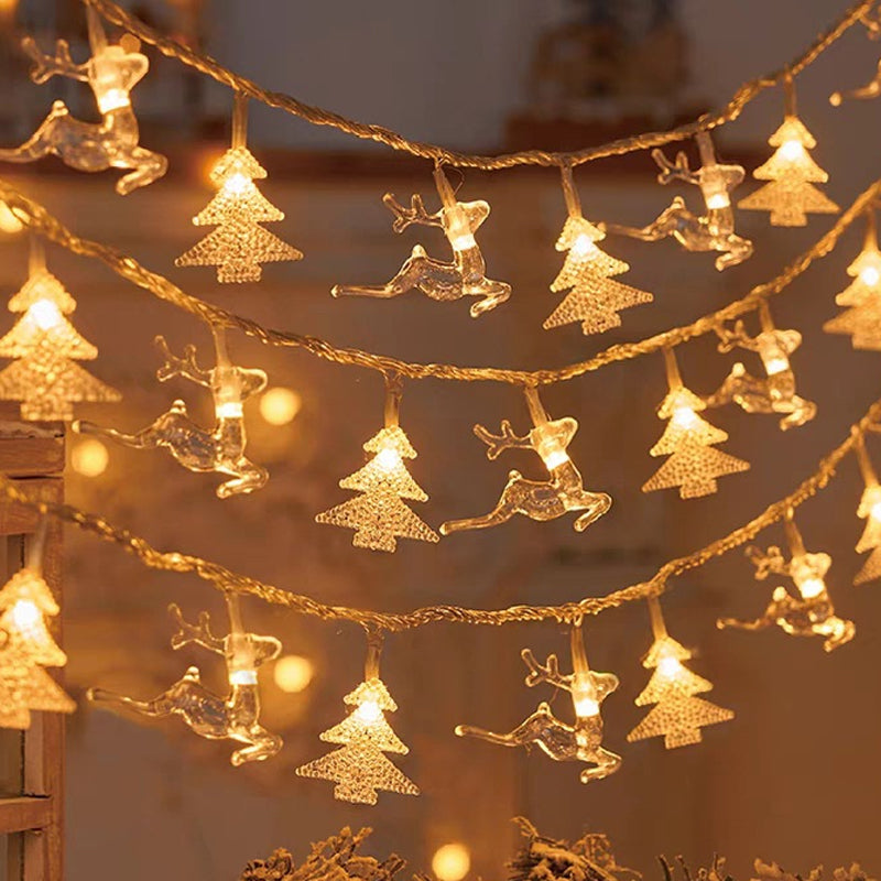 Christmas snowflake string lights