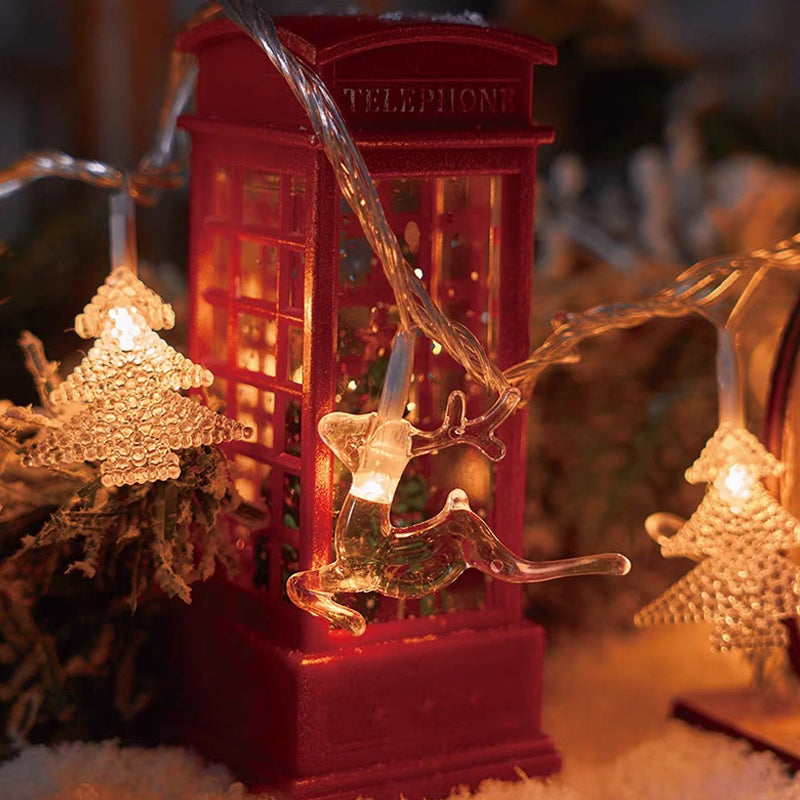 Christmas snowflake string lights