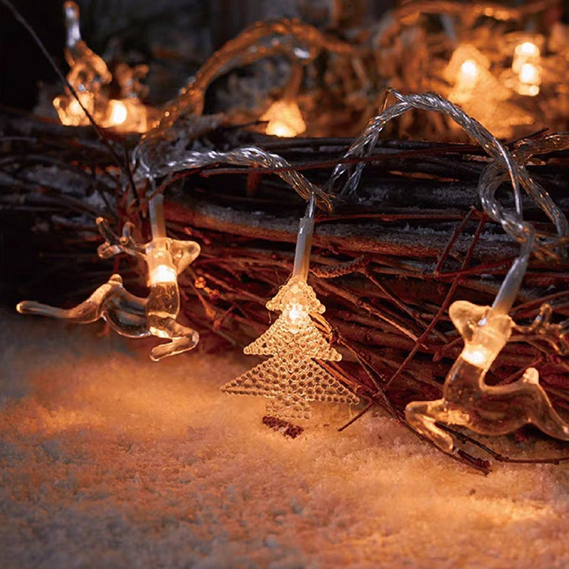 Christmas snowflake string lights