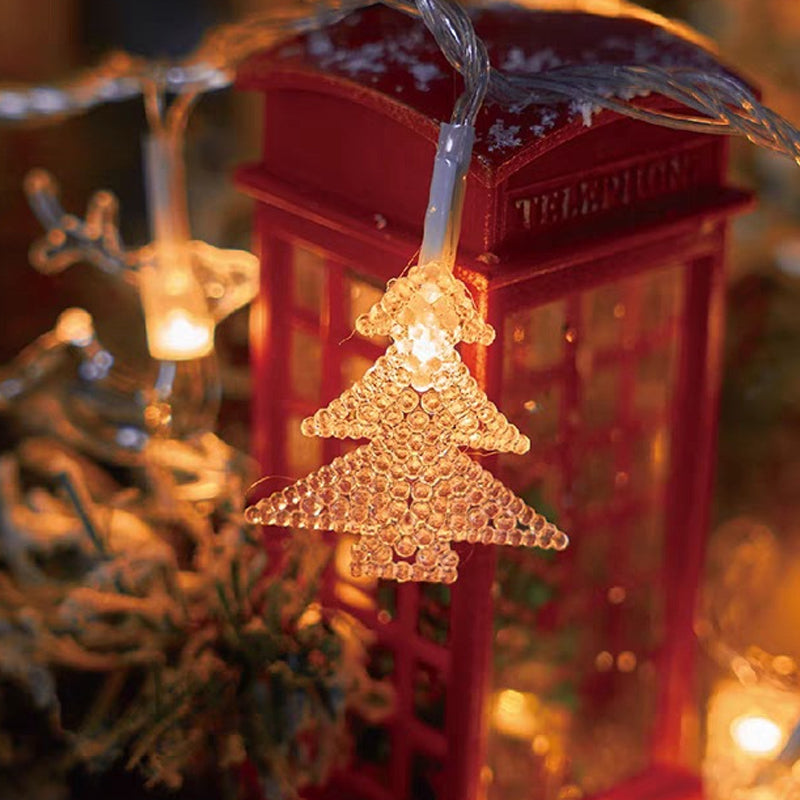 Christmas snowflake string lights