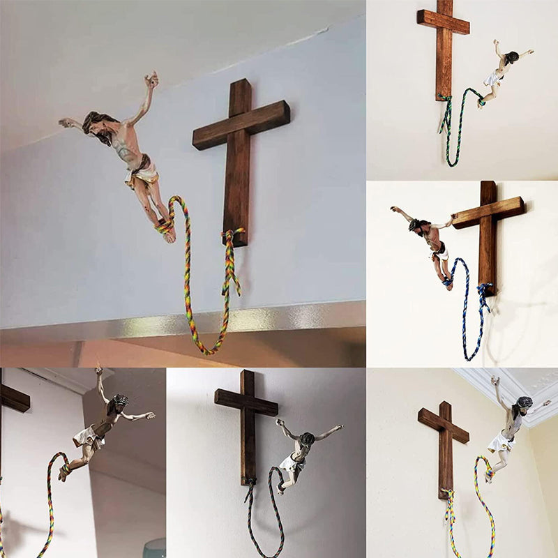 Bungee Jumping Jesus Religious Decoration