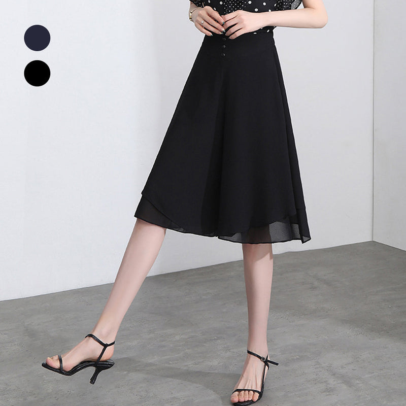 Summer Chiffon Wide-leg Culottes