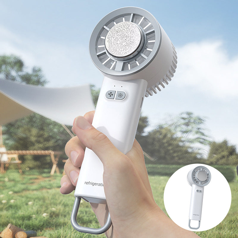 2024 Summer Gadget Handheld Mini Portable Ice Cold Fan