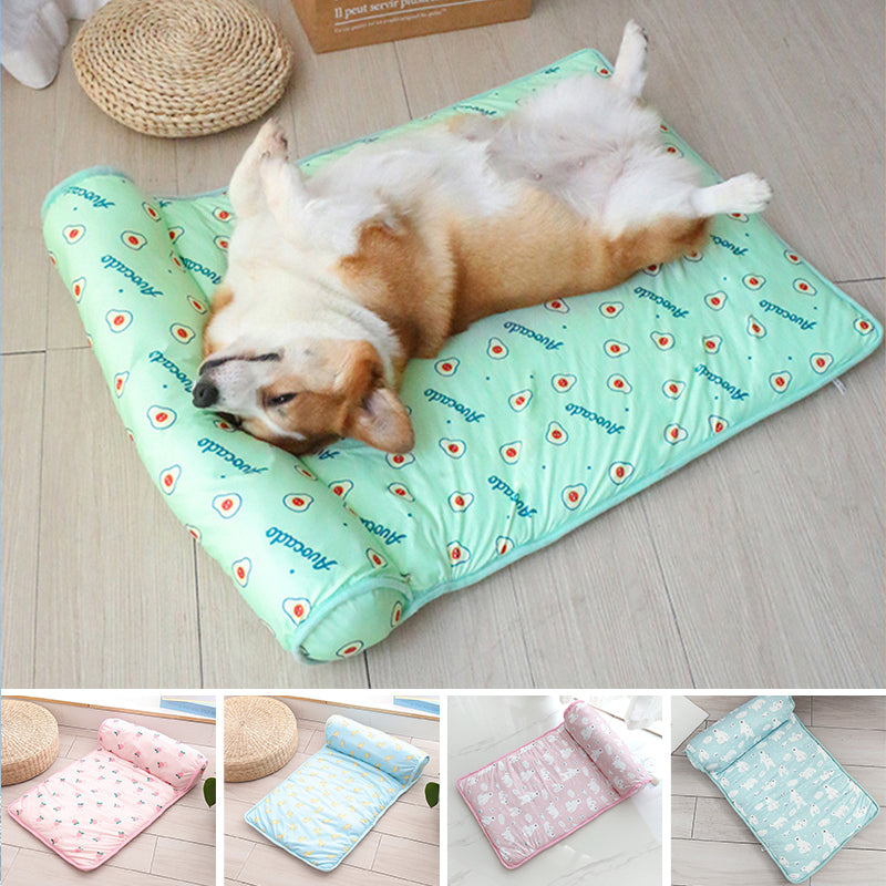 Ice silk cooling mat for pets