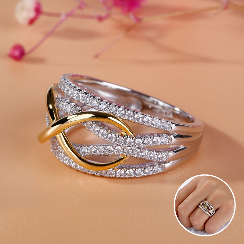 Mother & Daughter Forever Linked Together ring