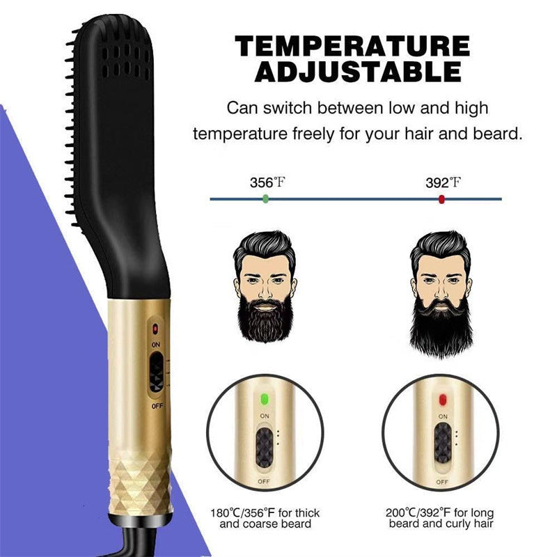 Hair and beard straightener