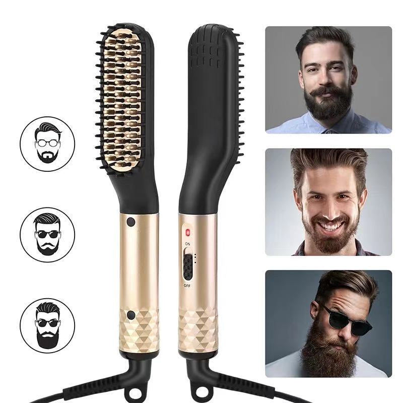 Hair and beard straightener