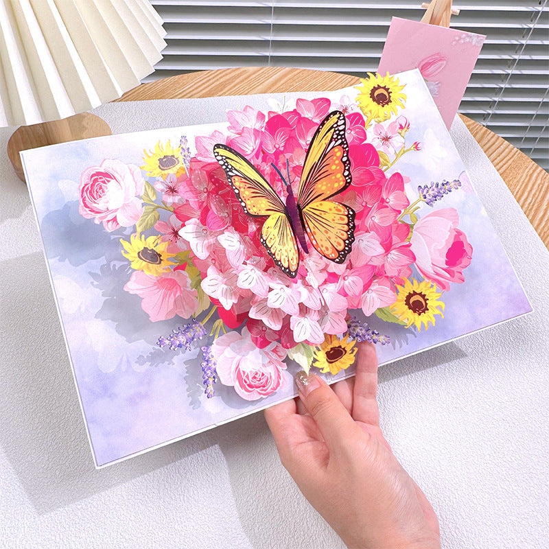 3D Handmade Flower Greeting Card