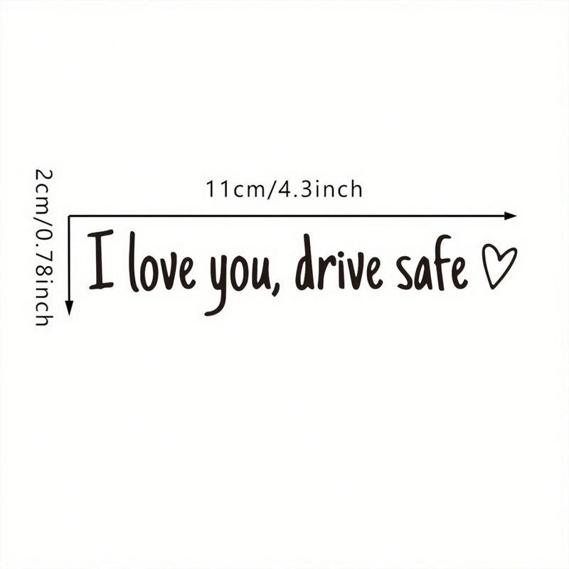 I Love You Drive Safe Mirror Decal – whimsyard