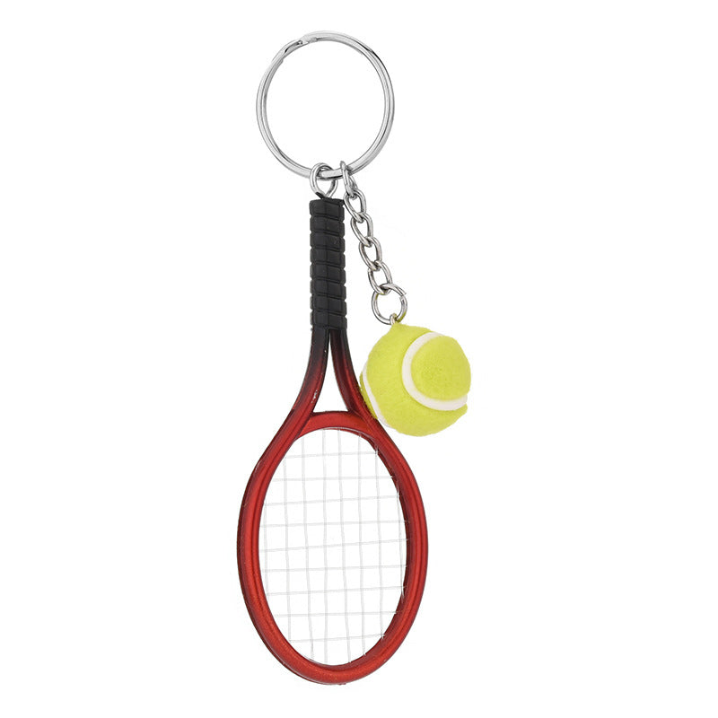 Mini Tennis Racket Keychain